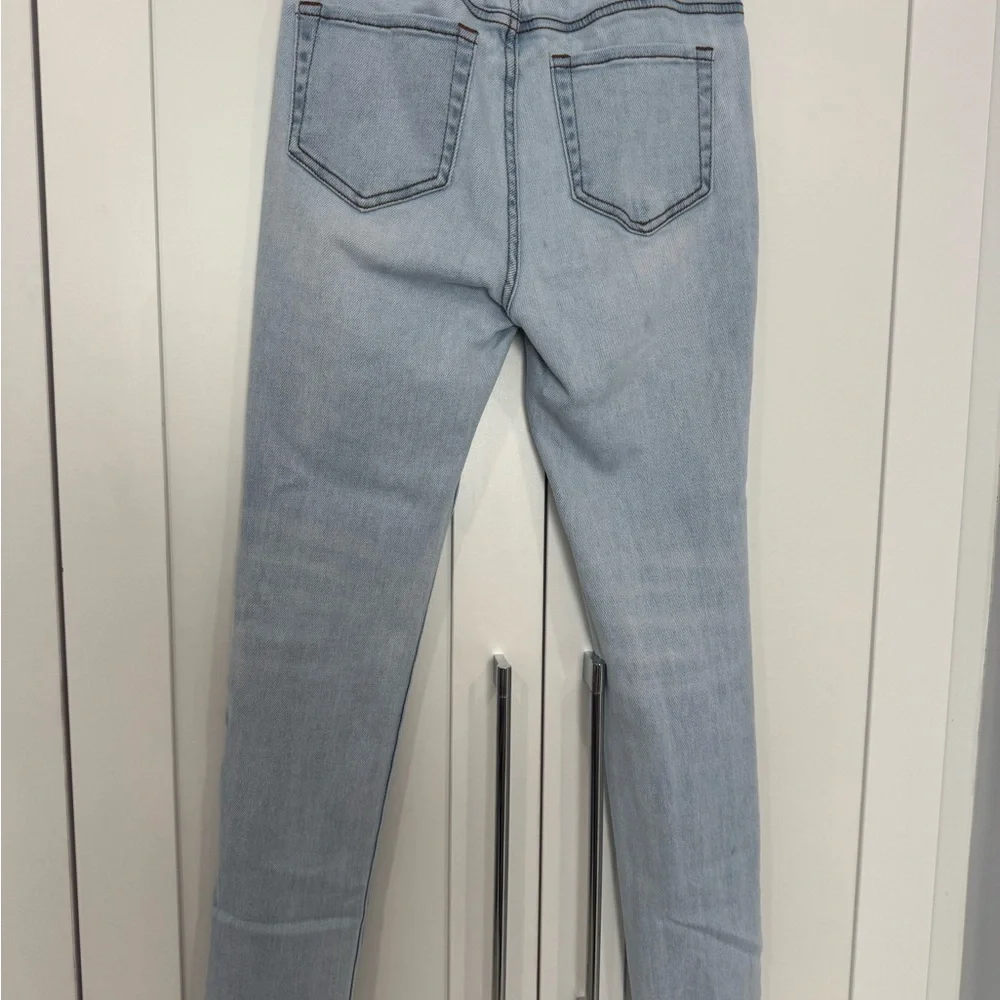 Monkey Ride Distressed Light Blue Jeans - Picture 5 of 5